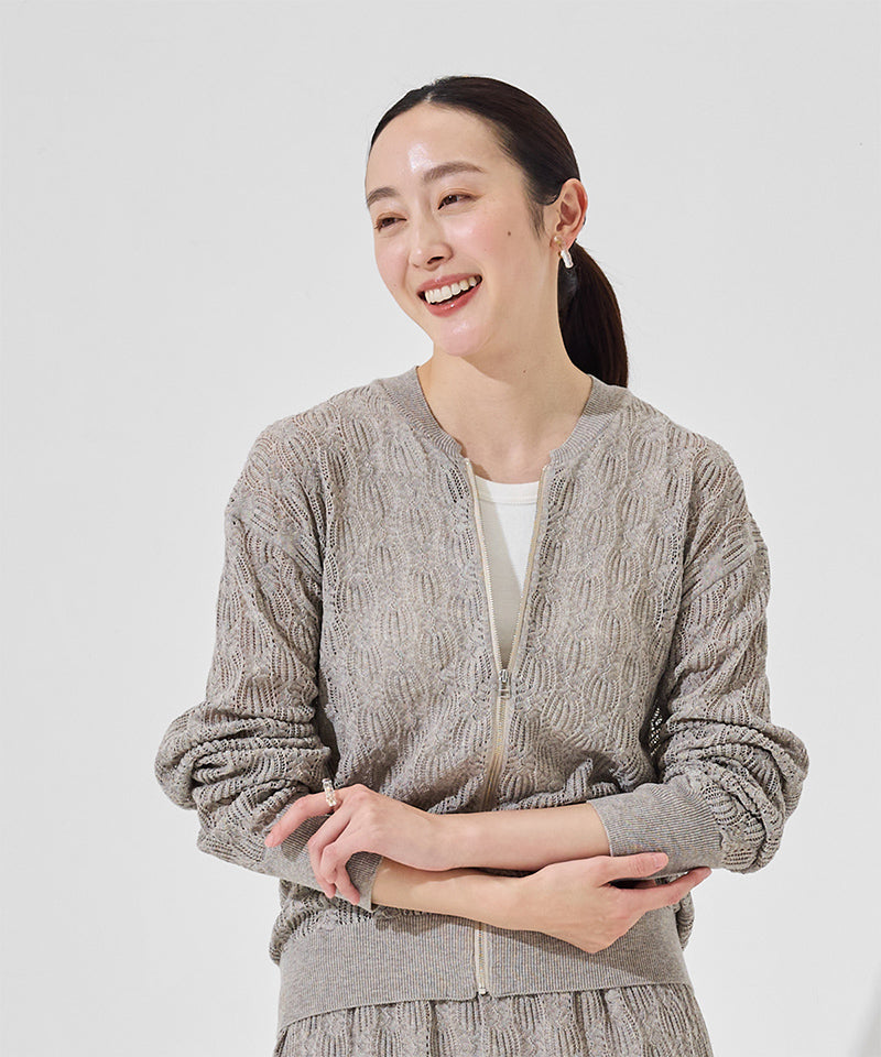 爽ヤクレーシーニットブルゾン / オーガニックコットン – PRISTINE