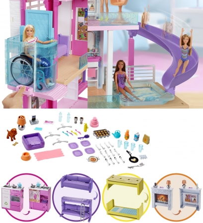 バービーと楽しくSTAY HOME！車いすも乗せられる大きなエレベーター