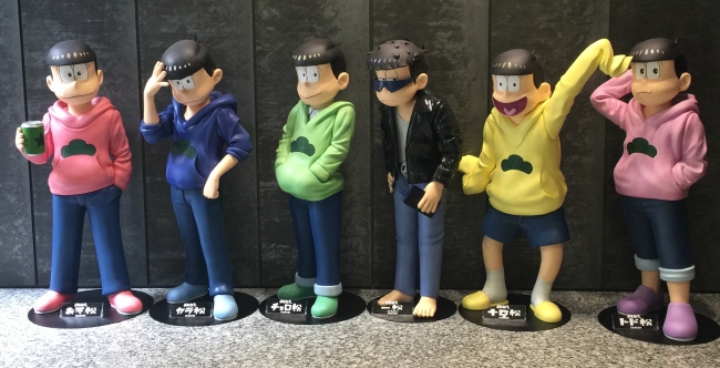 TVアニメ「おそ松さん」のノンスケールフィギュア6体の予約受付開始