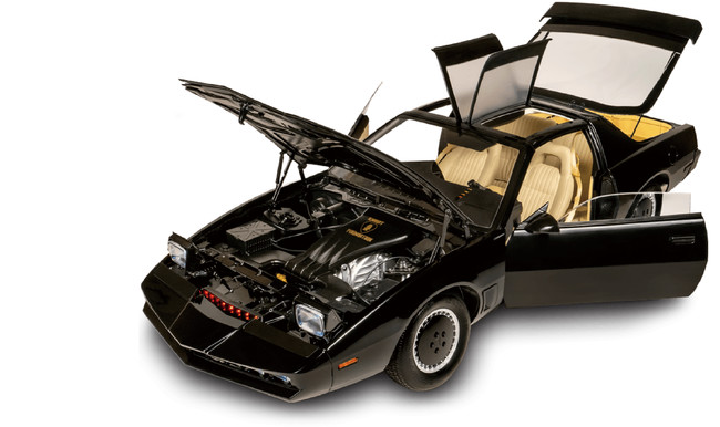 世界中の人々が熱狂した伝説の電子頭脳搭載車「ナイト2000」史上初、1