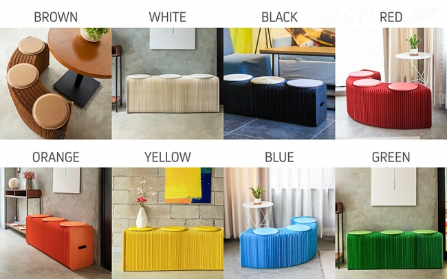 再入荷しました！】「ih paper製ペーパー・ベンチ」インテリアに合わせ