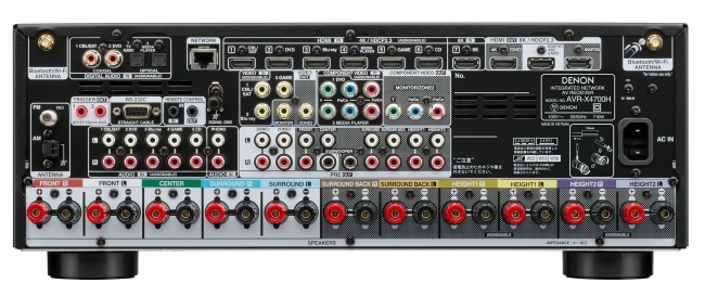 Denon新製品] 世界初の8K対応AVアンプ「AVR-X4700H」、「AVC-X6700H