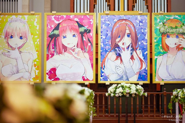 五等分の花嫁 中野一花 anique 額装絵 五等分の花嫁」パートナー