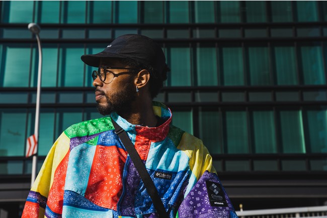 atmosオリジナルバンダナ柄をモチーフにした【Columbia x atmos