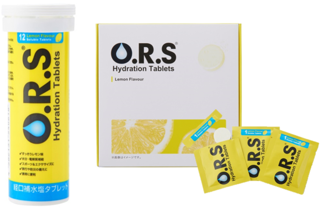 イギリス生まれの“おいしい”経口補水液タブレット『O.R.S Hydration