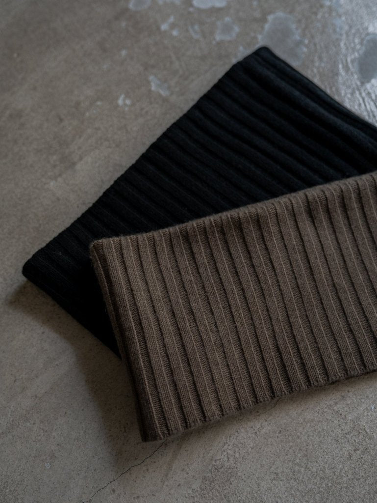 Cashmere Double Wrap Snood【black】 – PRY