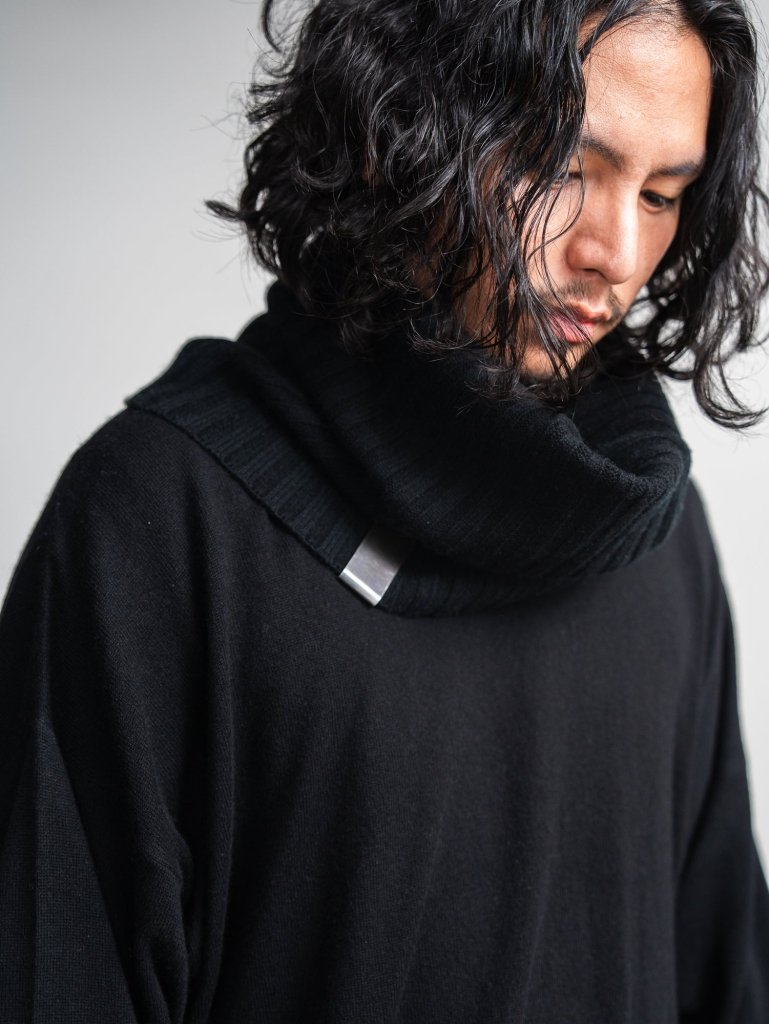 Cashmere Double Wrap Snood【black】 – PRY