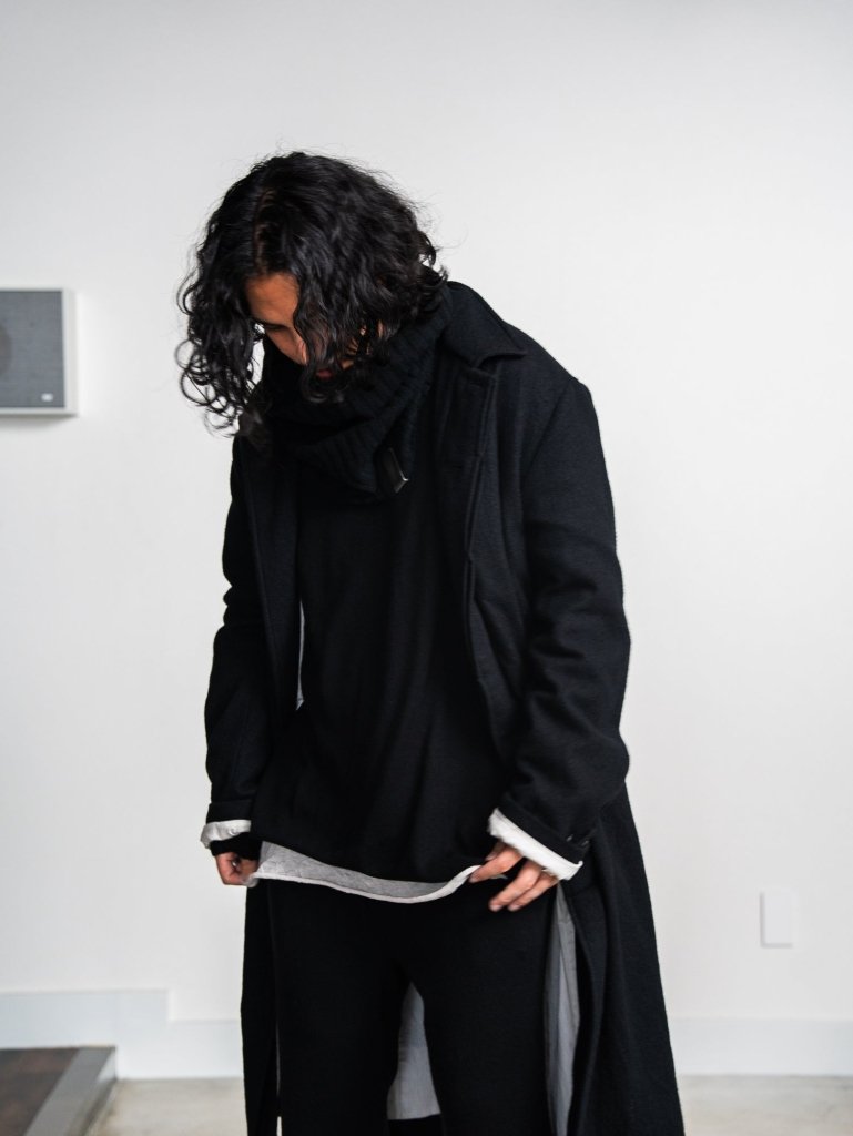 Cashmere Double Wrap Snood【black】 – PRY