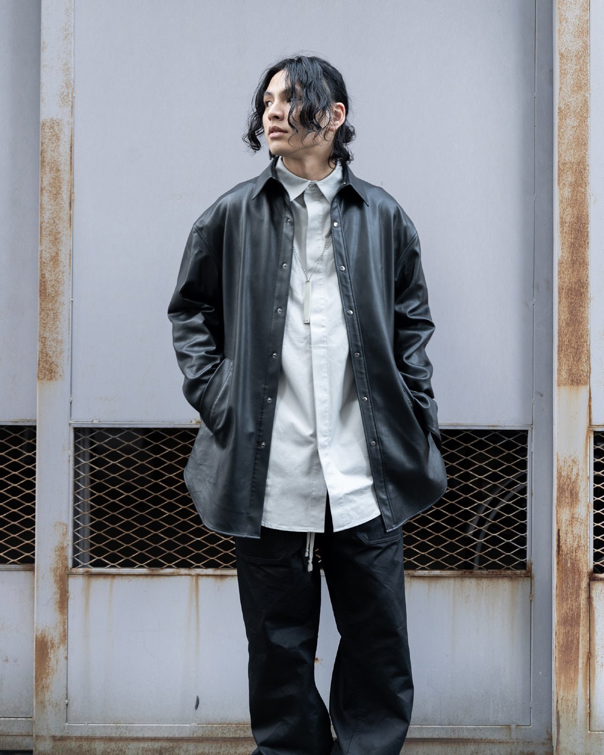 PRY / オーバーサイズシャツジャケット [グレー]