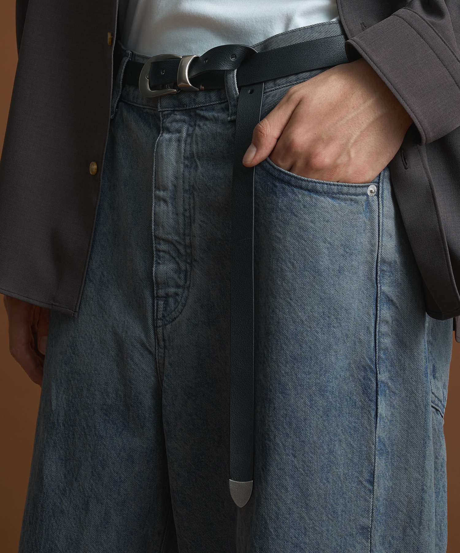 ナローレザーベルト(FREE BLACK): : メンズ｜PUBLIC TOKYO ONLINE STORE