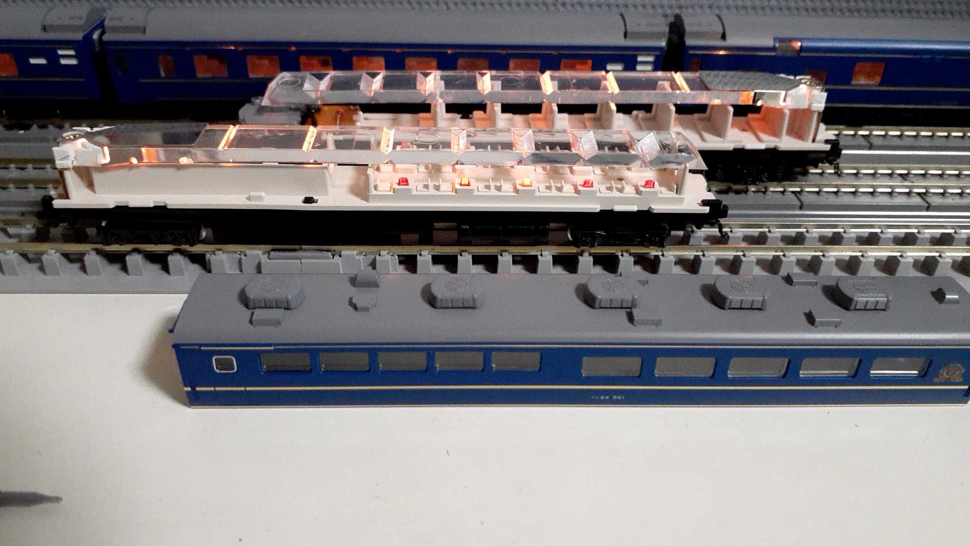 🔵🔧Kato 10-163 北斗星 24系寝台特急 ① - 竹ノ塚総合車両センターの