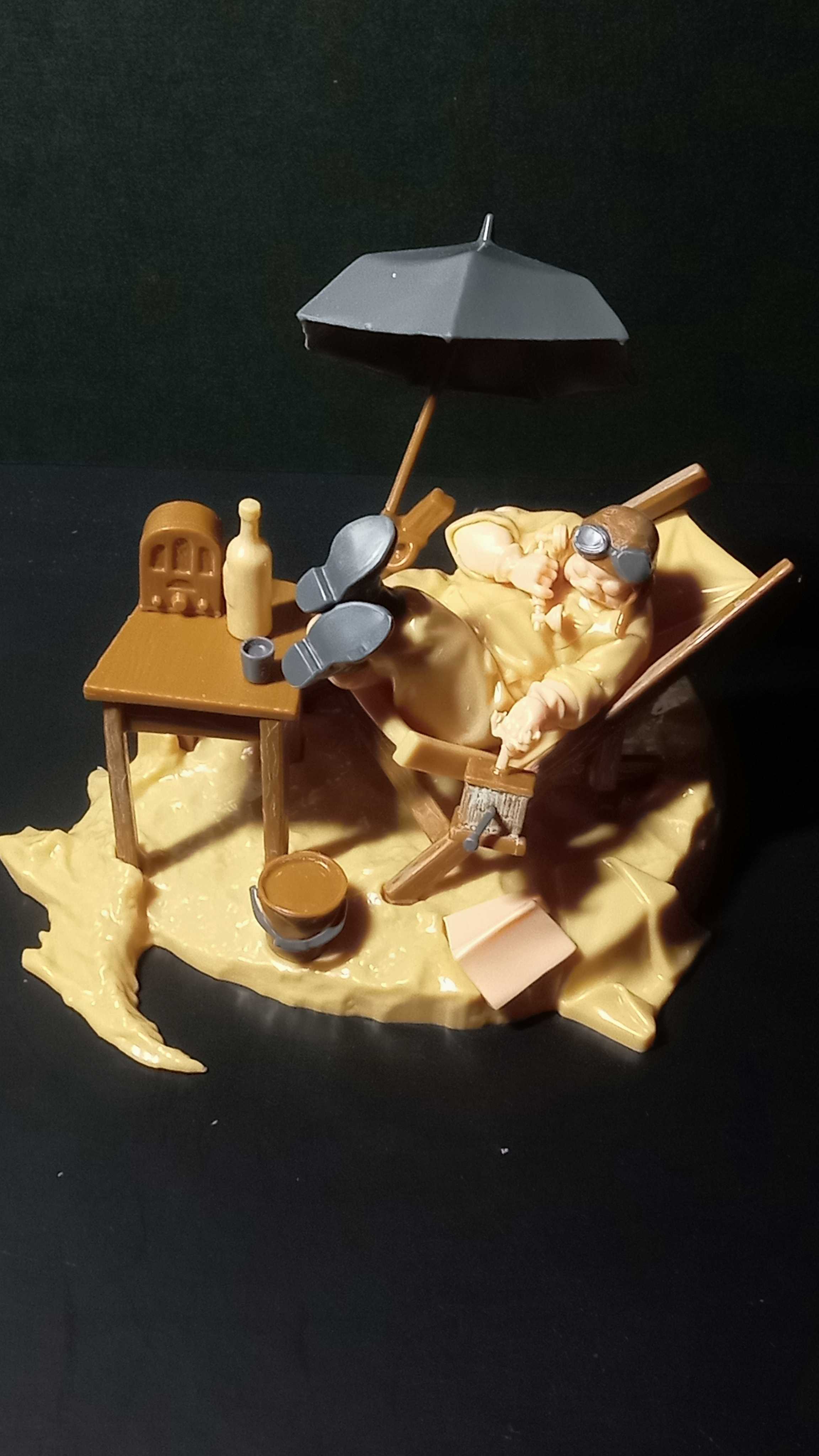 YouTube 紅の豚 アジトのポルコ ジオラマ製作記 - good job！N-gauge