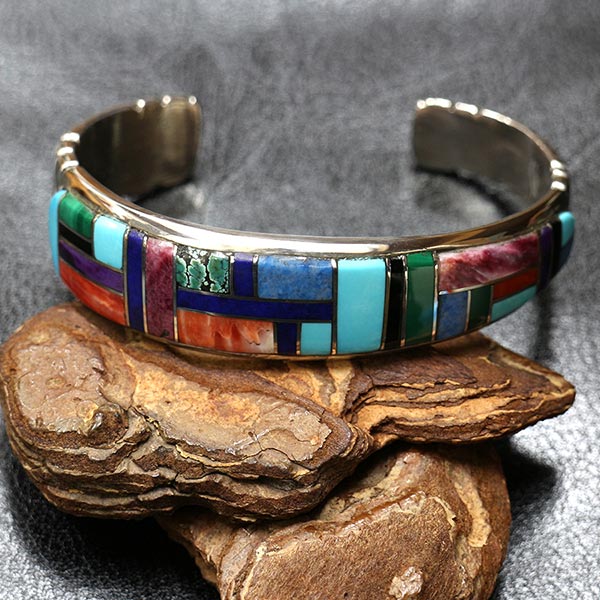 ピュアドール / 内周164mm ズニ族 Sサイズ インディアンジュエリー