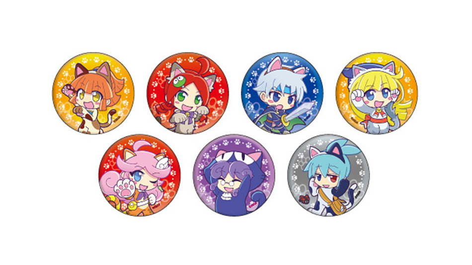 ぷよぷよ 描き下ろしイラストver.ねこ耳 缶バッジ | トピックス