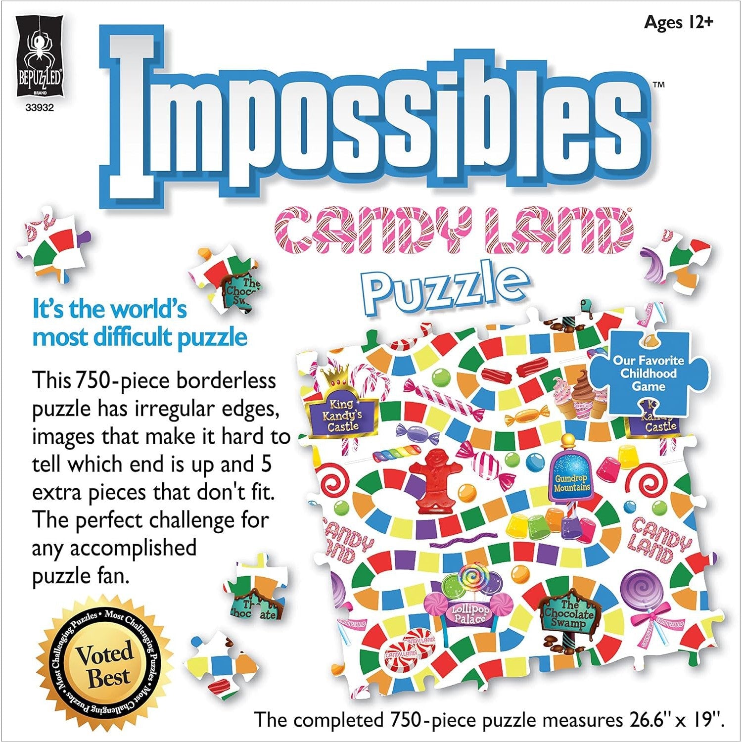 Candy Land Impossibles 750 Piece Jigsaw Puzzle BePuzzled – Puzzle