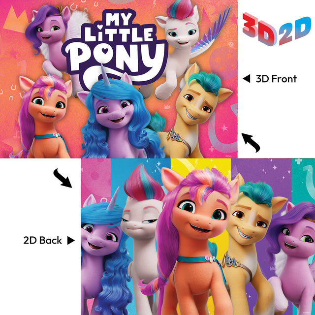 3D/2D Hasbro My Little Pony 48pc 12x18
