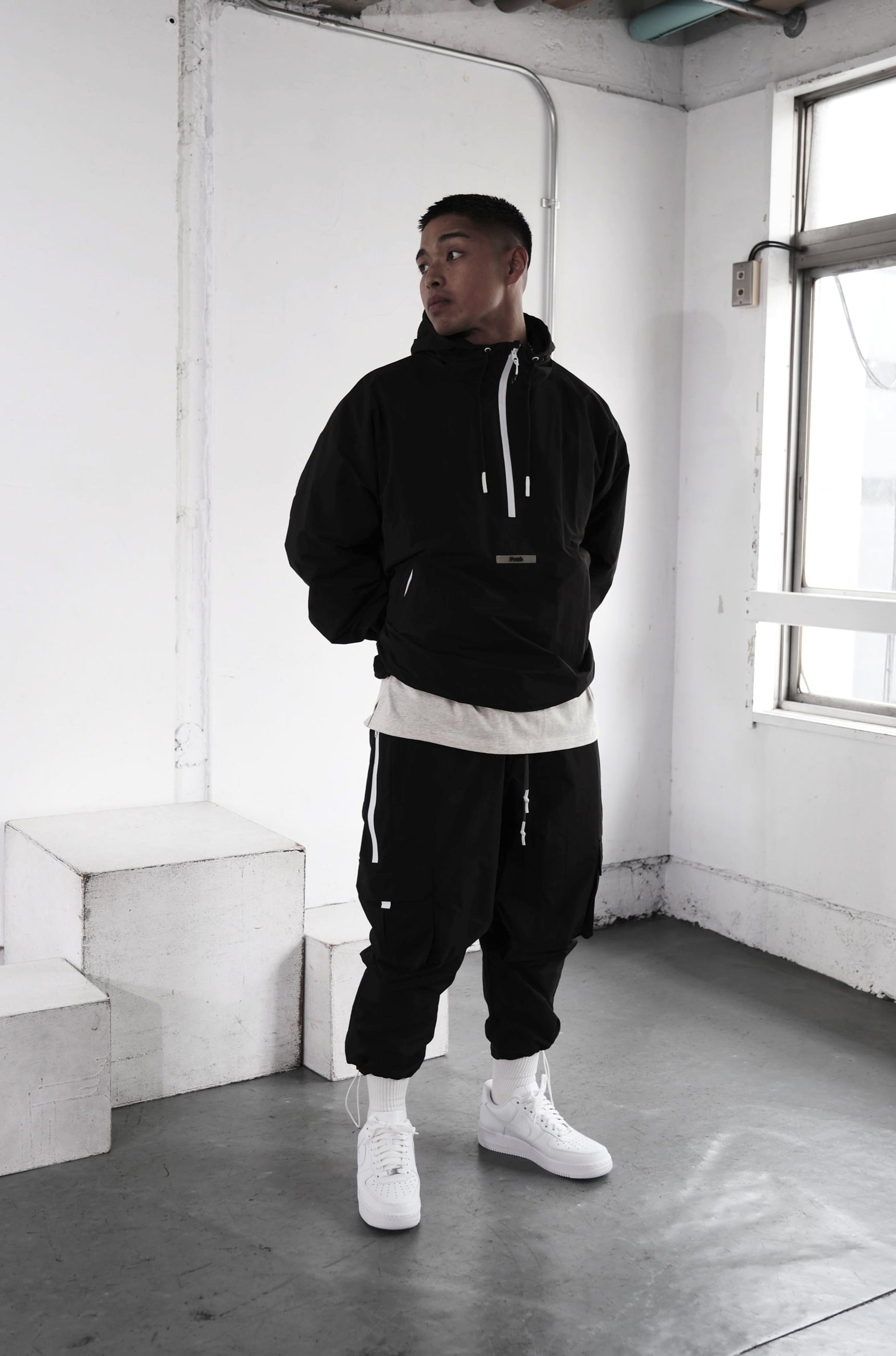 Pvot Anorak Premium Nylon Jacket (Black)