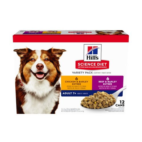 Adulte 7+, assortiment d'entrées en conserve pour chiens | Hill's