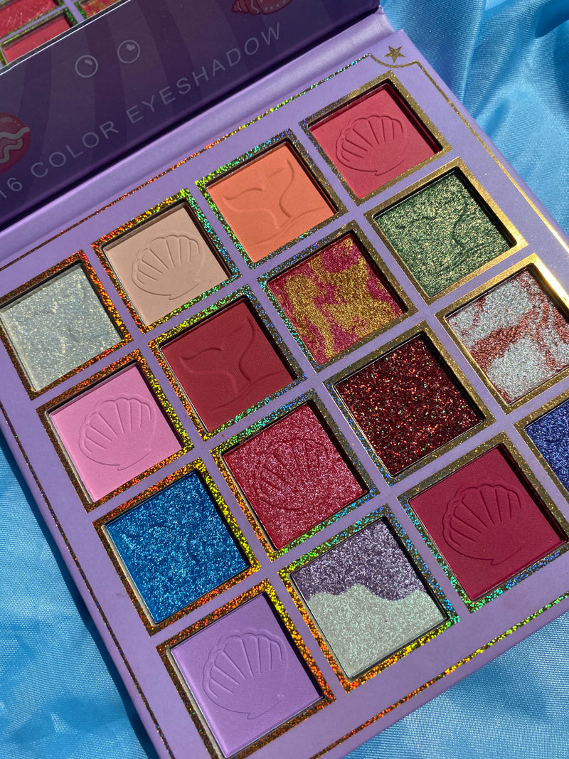 🌊16-Color Mermaid Eyeshadow Palette🧜‍♀️ – Qingbeautyshop