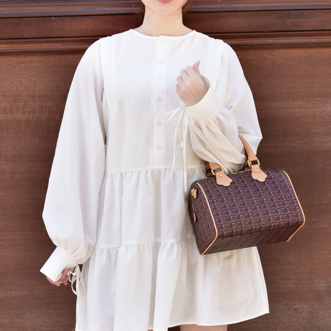 チョコレート・ミニ ボストンバッグ | Q-pot. ONLINE SHOP