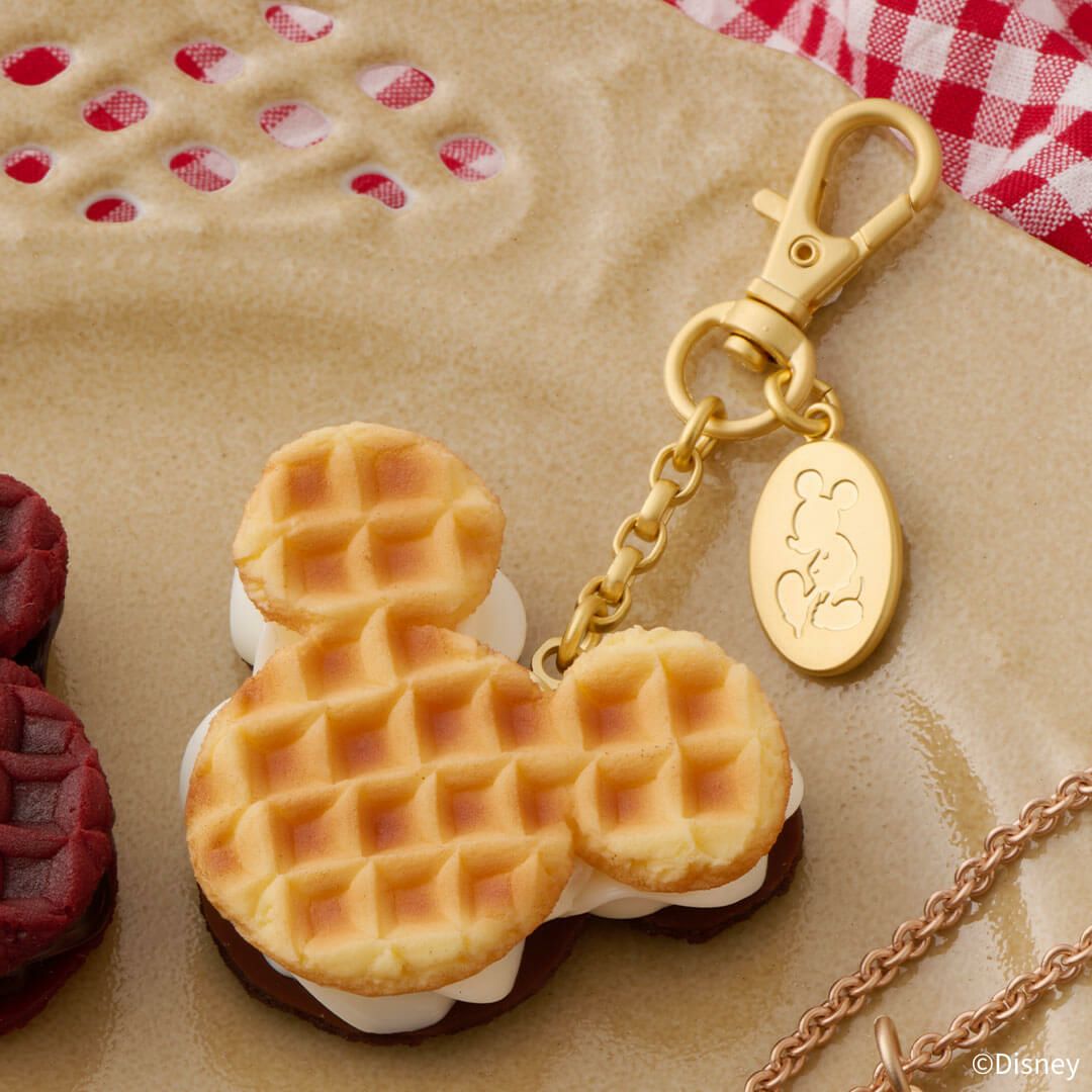 ミッキーマウス/バターミルク&チョコレートワッフル バッグチャーム