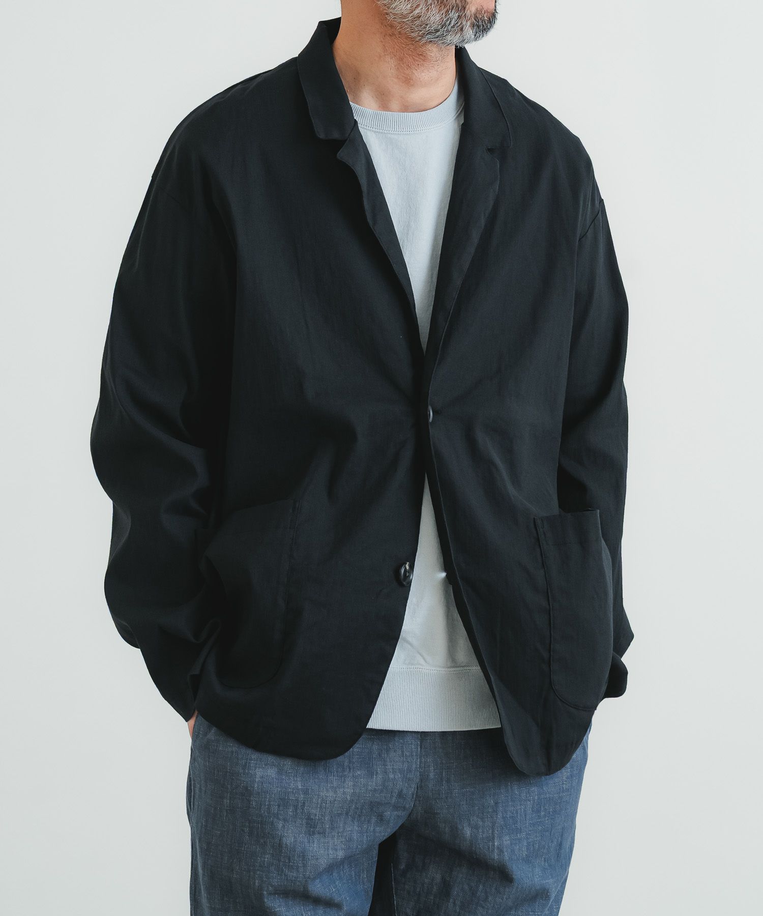 ハイブリッドストレッチリネンテーラージャケット | quadro (クオドロ