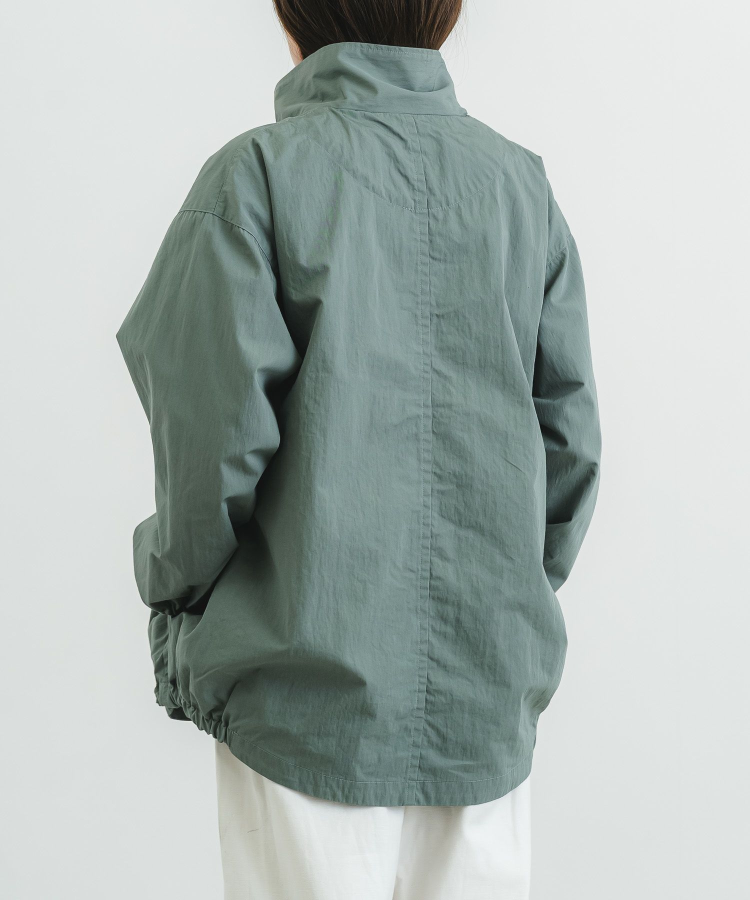 C/Nウェザークロス袖ゴムハイネックブルゾン | quadro (クオドロ) 公式