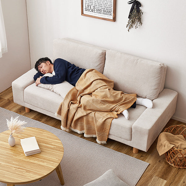 ごろ寝ソファ 3人掛け [幅194] クッション付き 脚取り外し可能 Neil