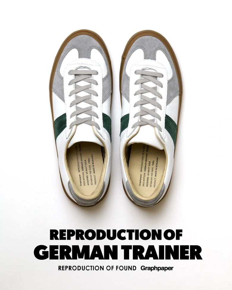 GraphpaperがREPRODUCTION OF FOUNDとのコラボレーションシューズを