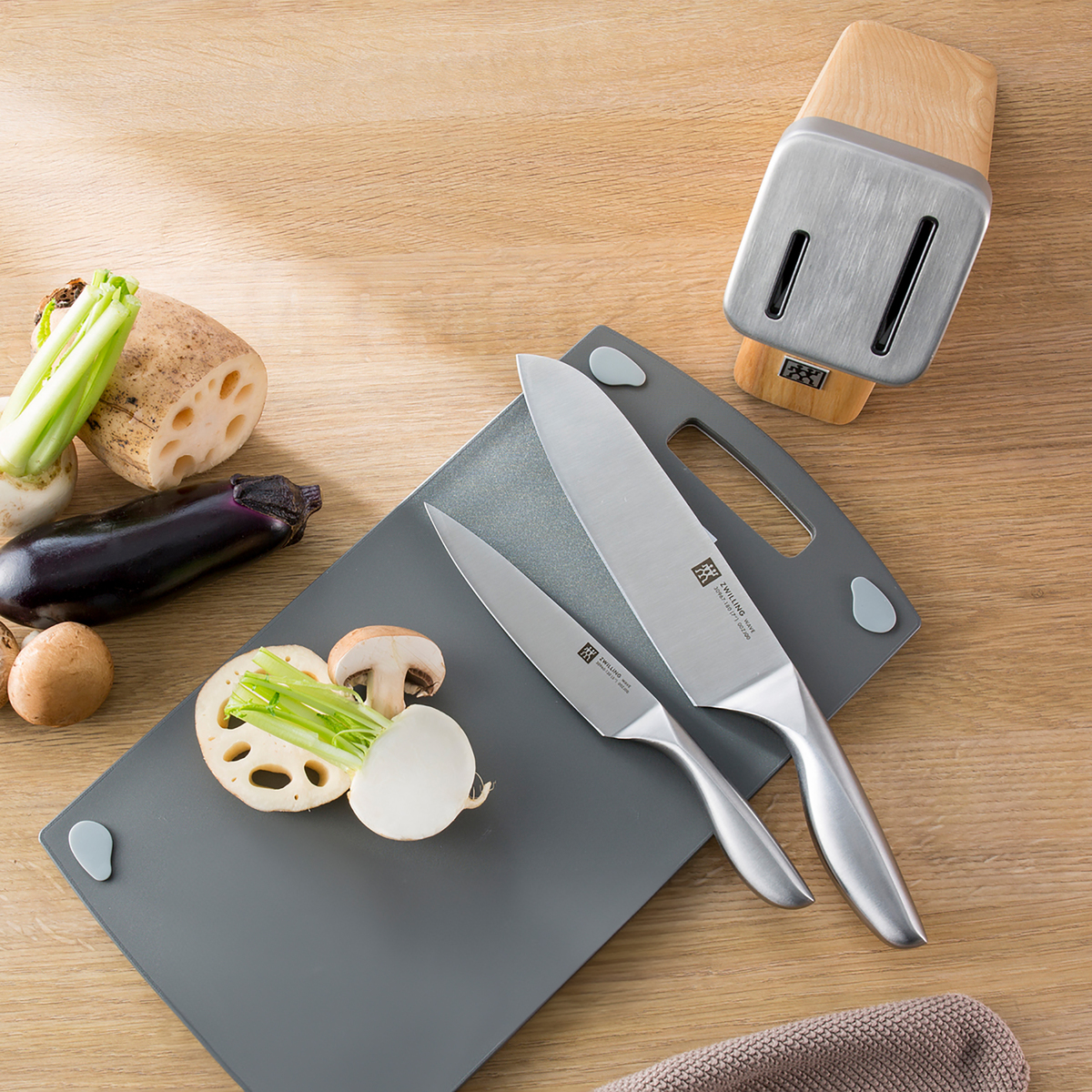 ツヴィリング ウェーブ セルフシャープニングナイフブロックセット