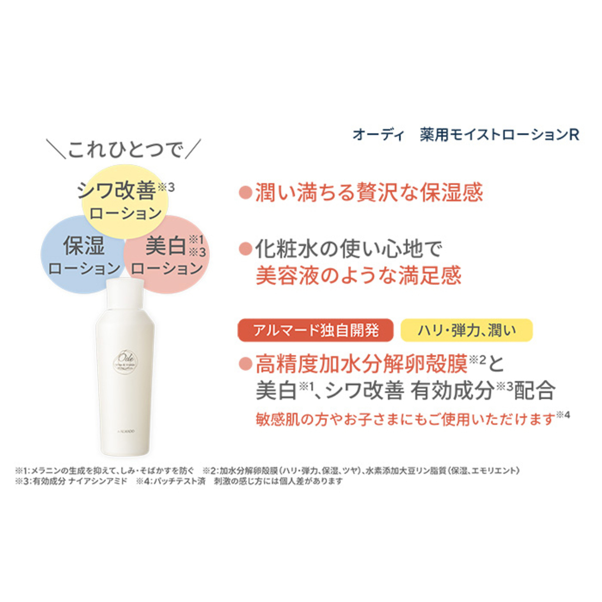 オーディ薬用モイストローションR[美白&シワ改善]2本セット Ode