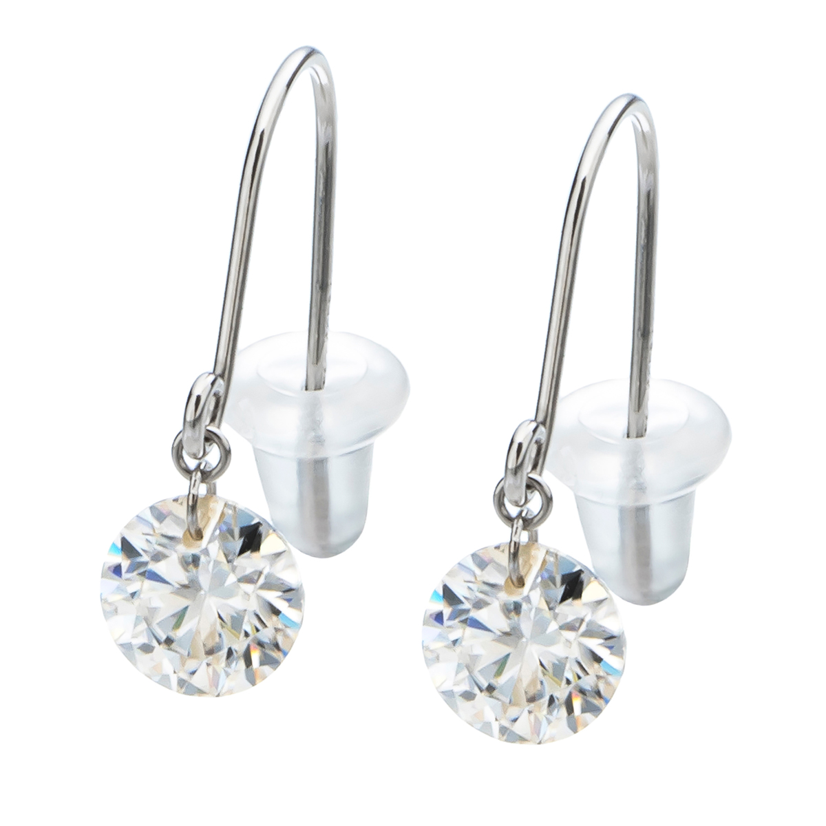 PT 合成モアッサナイト フックピアス 計1.0ctUP - QVC.jp