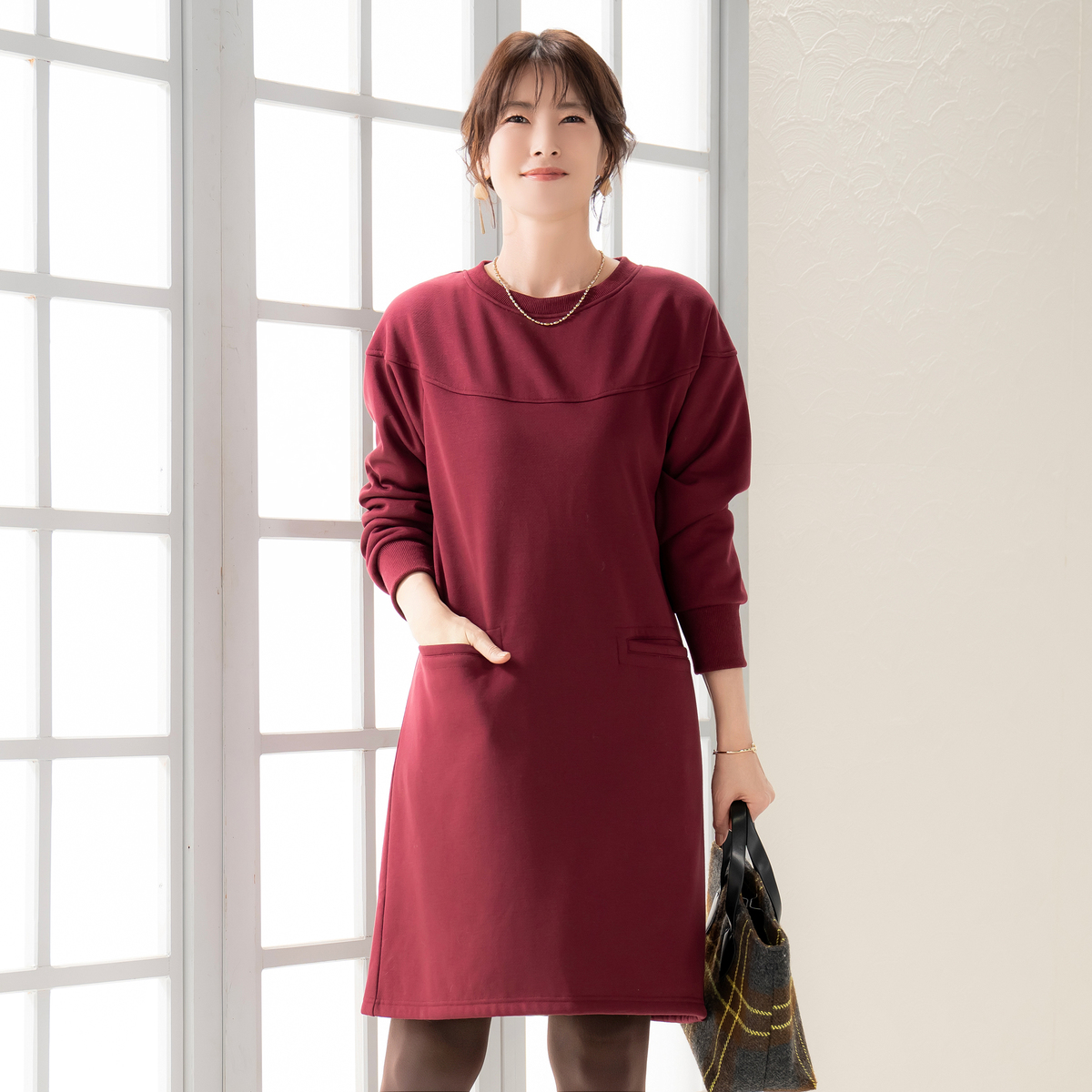 Provador もふもふ 裏毛布 ロングチュニック 麻布プロバドール - QVC.jp