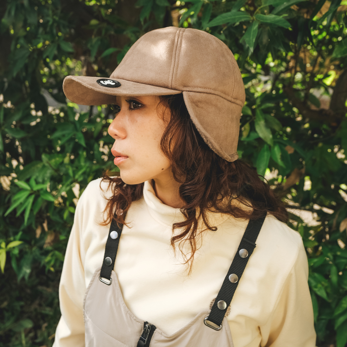 Carney あったかフェイクムートン アビエイターキャップ カーニー