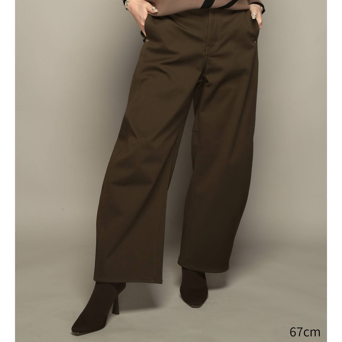 AnneCoquine選べる股下ボンディングカーヴィーパンツ アンコキーヌ