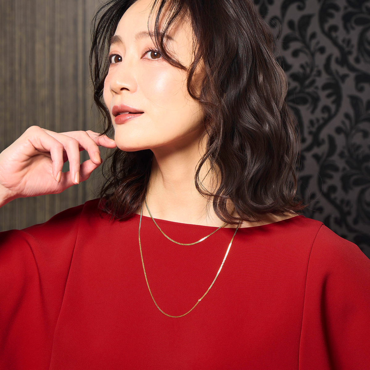 マエストロ 純金 ダブル喜平 フラットカットチェーン ネックレス