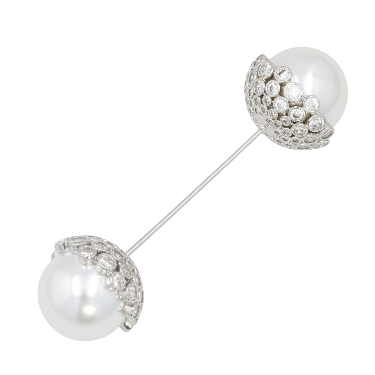 Jinka Nezu CZ ビジューパール ピンブローチ ジンカネヅ（JinkaNezu