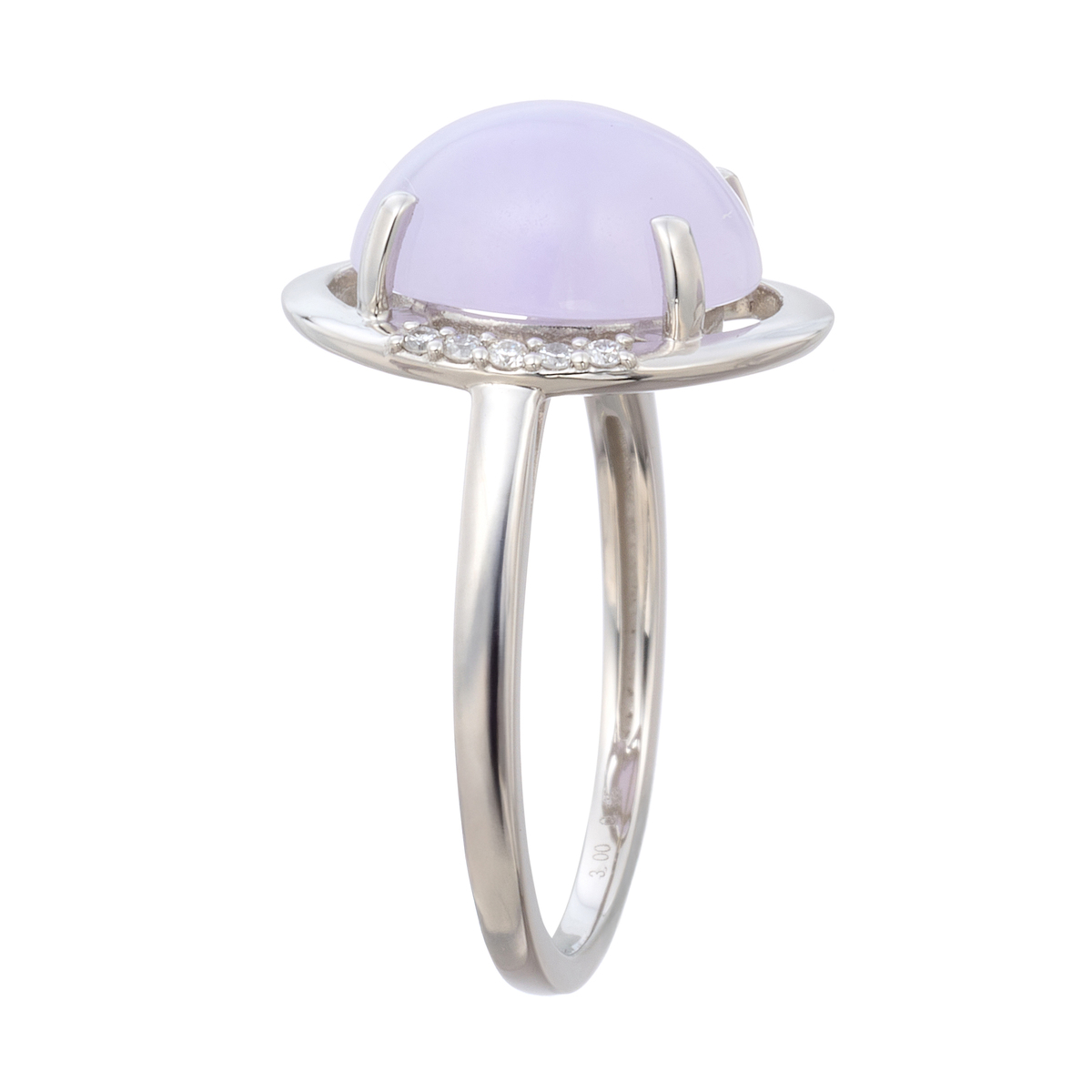 ラベンダー翡翠 PT950 リング 3.0ctUP ジュエルディオーネ（JewelDione