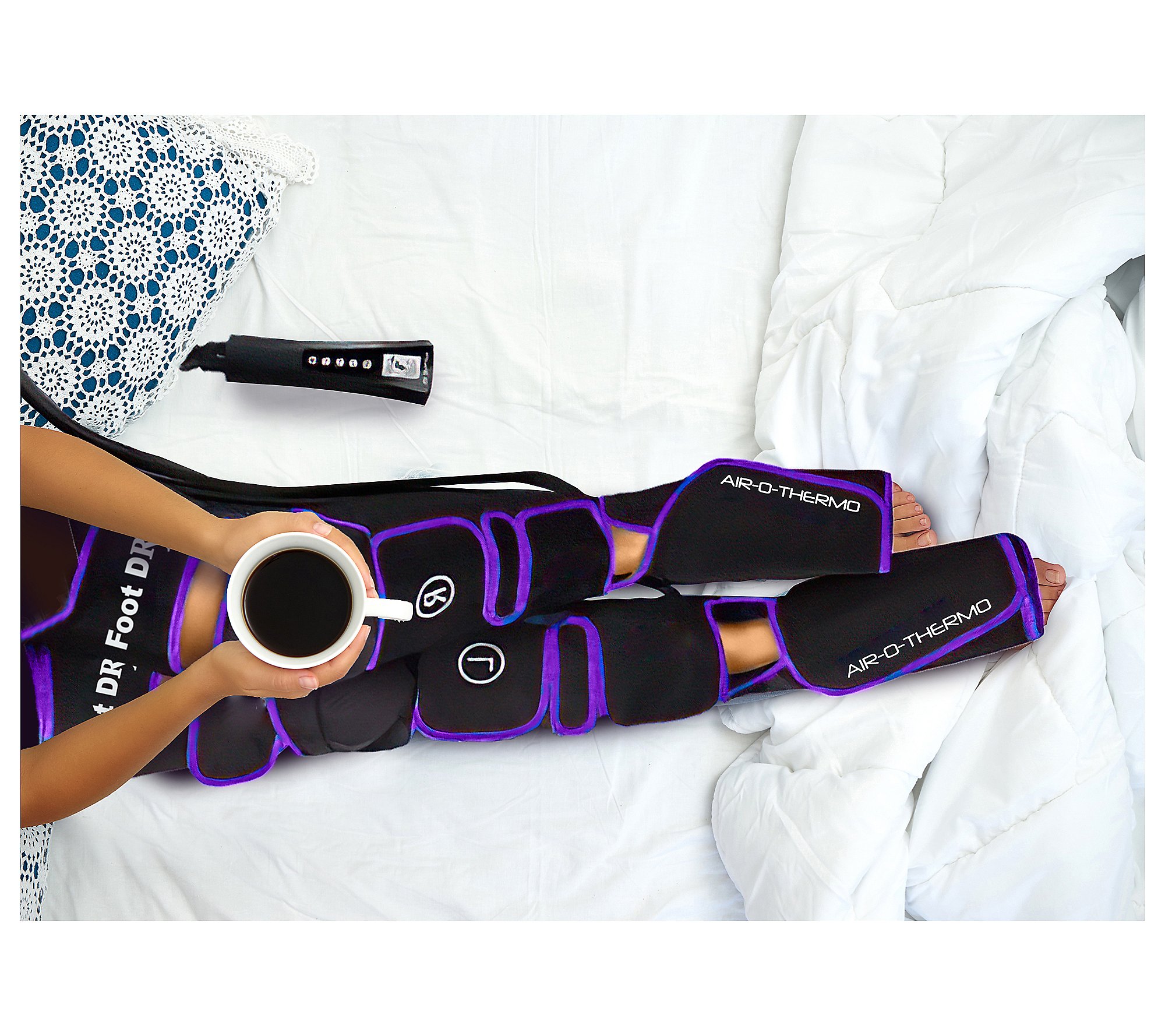 Foot Dr. Air-O-Thermo Full Leg Air CompressionMassager - QVC.com