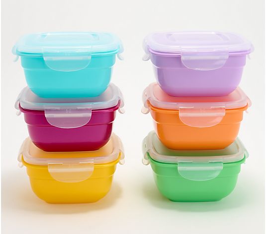 LocknLock S/6 Multi-Color Mini Zen Storage Set w/ Colored Body