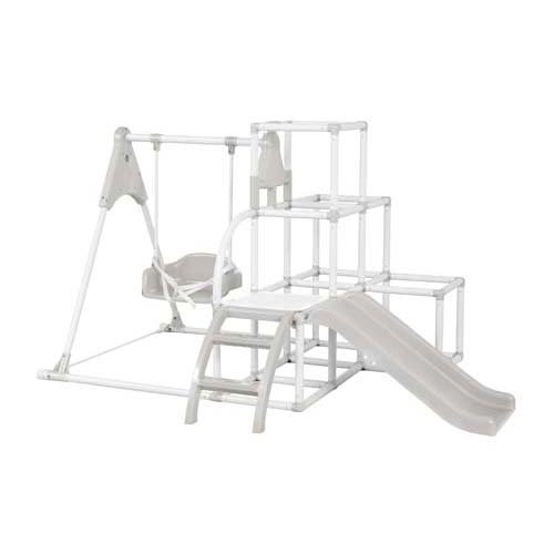 楽天市場】野中製作所 おりたたみわんぱくスライダージム ブランコ付き