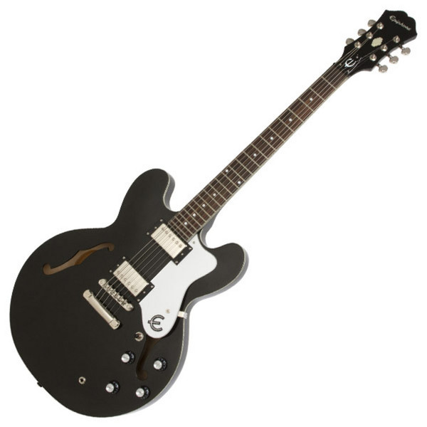 Epiphone Limited Edition Dot Electric Guitar, Black Royale at