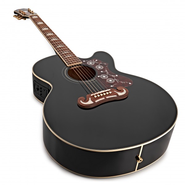 Epiphone J-200 EC Studio (EJ-200SCE), Black at Gear4music
