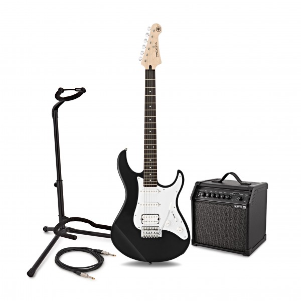 Yamaha Pacifica 012, Black & Line 6 Spider V 20 Pack at Gear4music