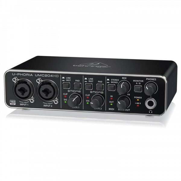 Behringer U-PHORIA UMC204HD USB Audio Interface at Gear4music