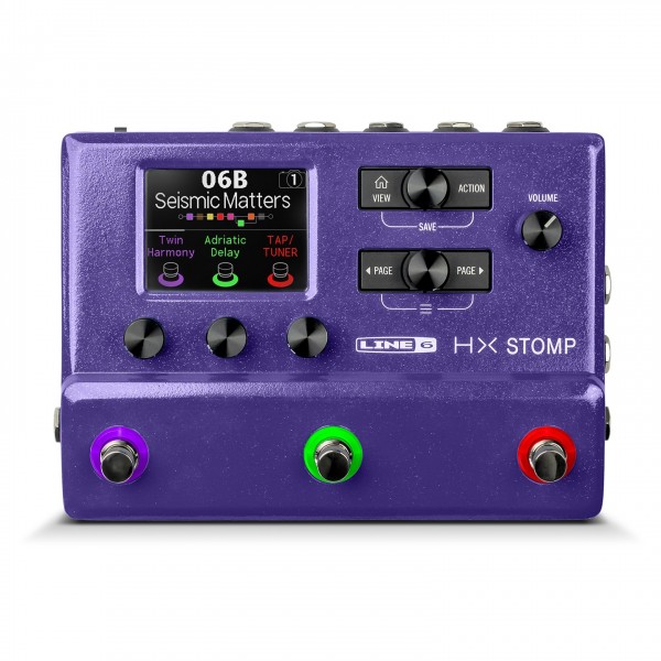 Line 6 Helix HX Stomp Multi-Effects Pedal Limited Edition, Purple