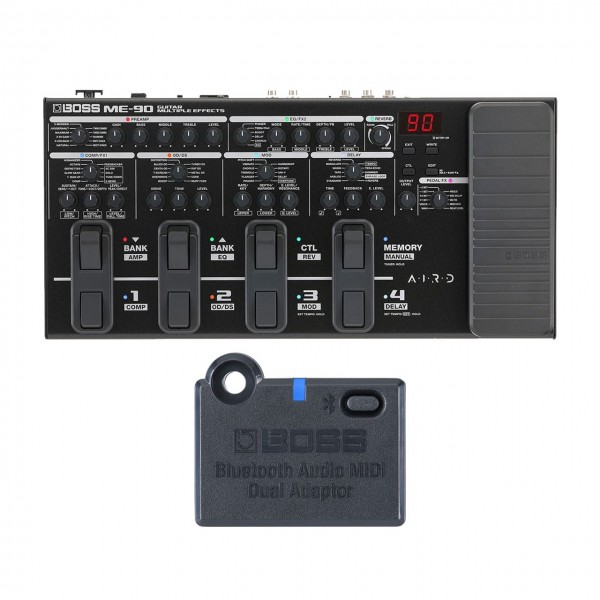 Boss ME-90 Guitar Multi Effects Unit with Bluetooth Adaptor at