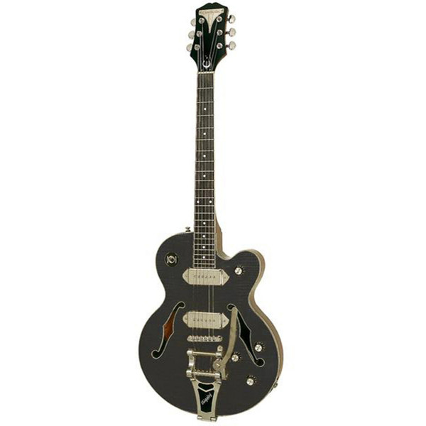 DISC Epiphone Wildkat Trans Black, Bigbsy Tremolo at Gear4music