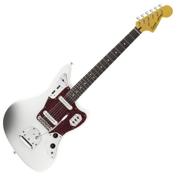Squier Vintage Modified Jaguar Guitar, Olympic White at Gear4music