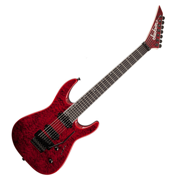 DISC Jackson DK7Q Pro Series Dinky 7-String Guitar, Quilt Trans